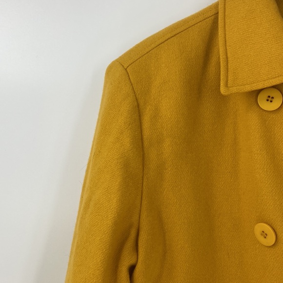 Metropolitan  Wool double breasted blazer jacket 2 pockets career crop elegant - Picture 5 of 16